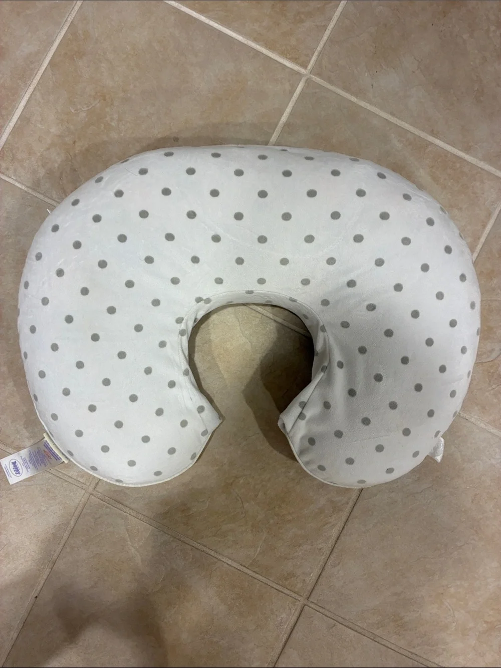 Pottery Barn Kids Gray and White Striped Nursing Pillow Cover